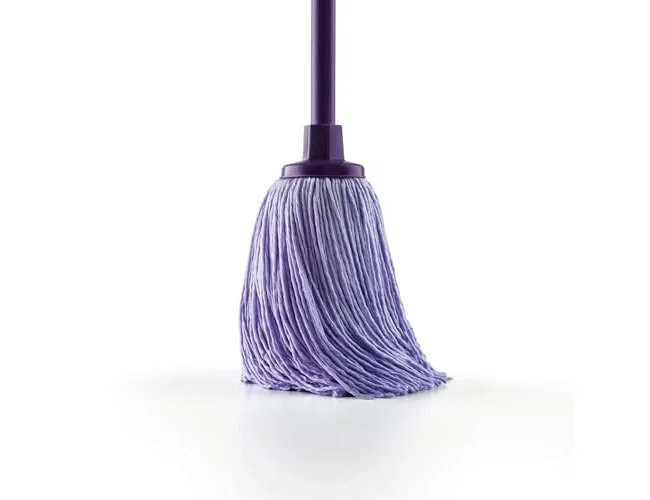 Blanca Fregona de microfibra hilos lila