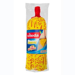 Vileda Recambio Fregona Suave Universal Amarilla con Microfibras para Máxima Absorción y Limpieza Delicada