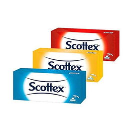 Scottex Caja Pañuelos 70 uds Colores / Modelos Surtidos 3 Capas Rectangular