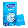 Durex Natural Preservativos de Látex de Caucho Natural, 12 Unidades
