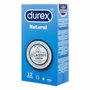 Durex Natural Preservativos de Látex de Caucho Natural, 12 Unidades