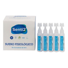 Senti2 Suero Fisiológico 30 Viales de 5 ml | 150 ml en Total | Solución Salina Estéril