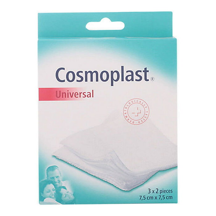 Cosmoplast Gasa esterilizada universal 75x75 mm, caja de 6 unidades