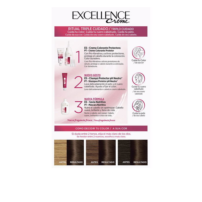 L'Oréal Paris Excellence Creme Tinte #4-Castaño 192 ml