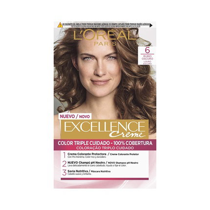 L'Oréal Paris Excellence Creme 6-rubio oscuro L'Oréal Paris Excellence Creme 6-rubio oscuro