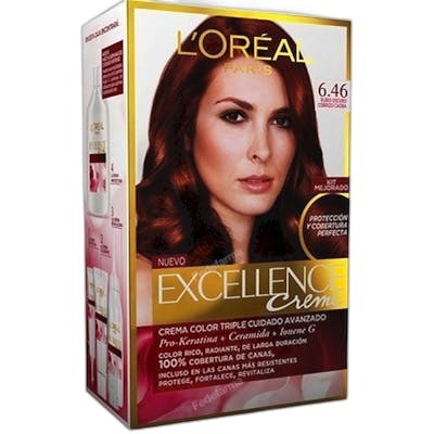 L'Oréal Paris Excellence Creme 6,46-rubio oscuro cobrizo caoba L'Oréal Paris Excellence Creme 6,46-rubio oscuro cobrizo caoba