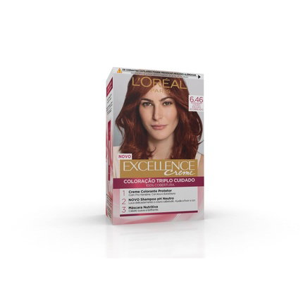 L'Oréal Paris Excellence Creme 6,46-rubio oscuro cobrizo caoba L'Oréal Paris Excellence Creme 6,46-rubio oscuro cobrizo caoba