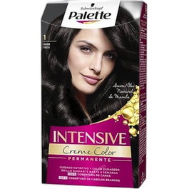 Schwarzkopf Palette Intensive Creme Color - Tinte Permanente Coloración Crema Intenso - Tono 1 Negro