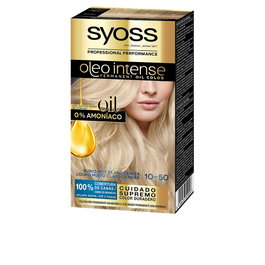 Syoss Oleo Intense Tinte sin Amoniaco 10.50 - Rubio Claro Ceniza (5 pz) manificas de coloración intensa
