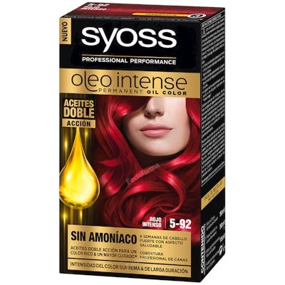 Syoss OLEO INTENSE Tinte sin Amoniaco 5.92-Rojo Intenso (5 pz)