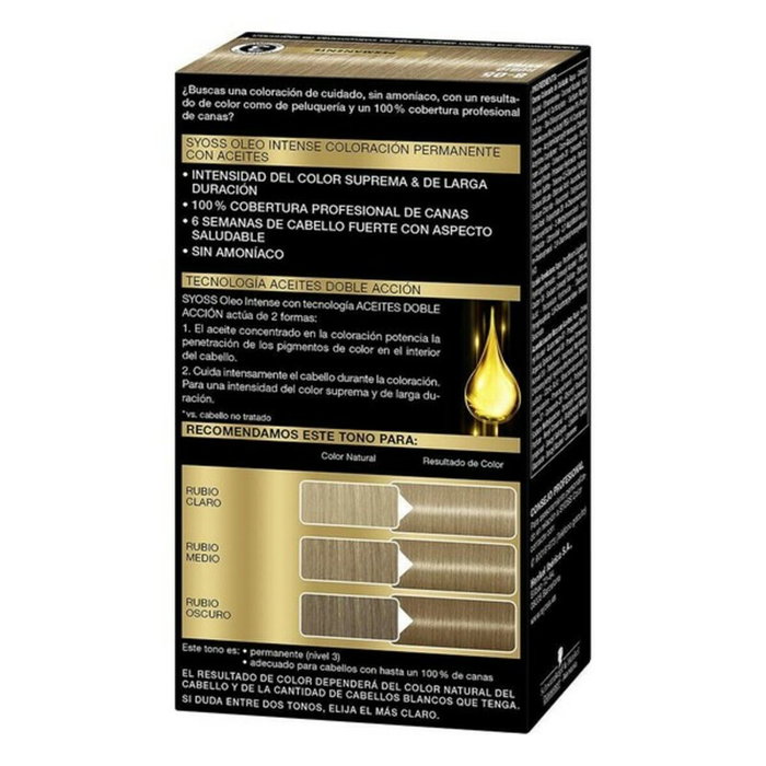 SYOSS OLEO INTENSE Tinte sin Amoniaco 8.05 Rubio Beige