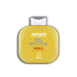 Agrado Gel de Baño y Ducha Vainilla Hidratante Aroma Dulce para Cuerpo y Piel Suave 750 mL