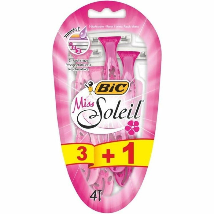 Bic Miss Soleil Maquinilla de Depilación Desechable 3 + 1 uds