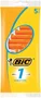 Bic Maquinilla de Afeitar BIC Sensitive 1 Naranja, 1 Cuchilla, para Piel Sensible, Uso Mojado/Seco, 5 Unidades