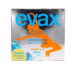Evax Liberty Compresas Super Alas 10 u Compresas Mujer Flexicel Muy Absorbente