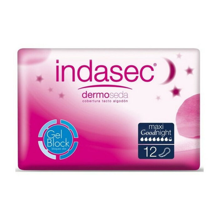 Indasec DERMOSEDA GOOD NIGHT compresa incontinencia maxi 12 u