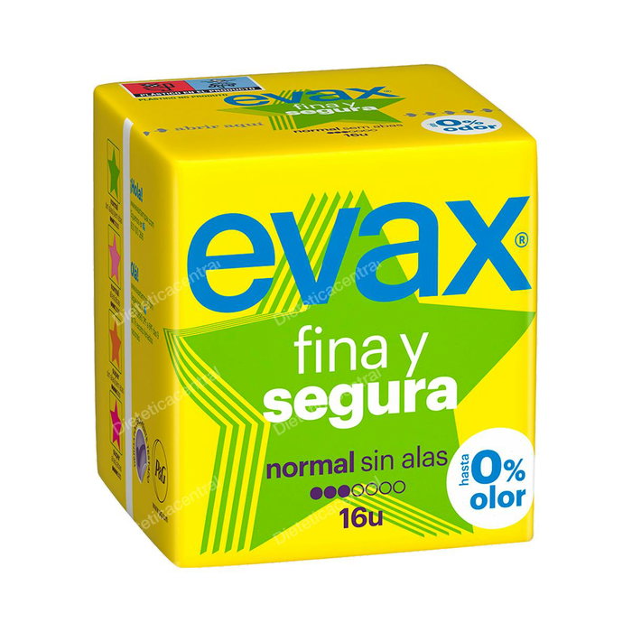 Evax Fina y Segura Compresas Normal 16 u Evax Fina y Segura Compresas Normal 16 u