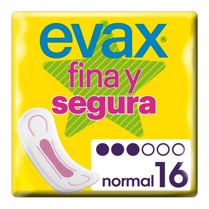Evax Fina y Segura Compresas Normal 16 u Evax Fina y Segura Compresas Normal 16 u