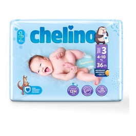 CHELINO Pañal Infantil T3 4-10Kg 36 Unidades