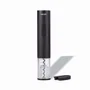 Haeger WO-0BB.001A Sacacorchos eléctrico Abridor de Vino Automático, Color Negro y Transparente, con Cortacápsulas