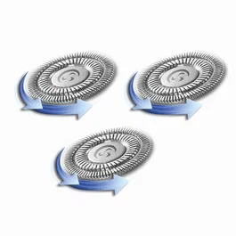 Haeger SM-BLA.004A Accesorio de Repuesto G-Man Pro para Máquina de Afeitar - 3 Cuchillas de Acero Inoxidable