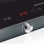 Haeger HP-IND.002A - Placa de Inducción de Encimera Portátil, 1 Zona, 2000W, 10 Niveles, Negro/Gris, Temporizador 180min, Control Táctil