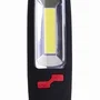 Haeger FL-LED.003A Linterna LED Negro, 3W, 7 LEDs, Alimentación por 3xAA, con Gancho e Imán, Linterna Universal