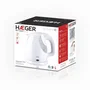 Haeger EK-13W.006B Tetera Eléctrica 0.9L 1300W Blanca, Sin Cables, Base 360°, Apagado Automático, Filtro Antical, Indicador de Agua, Protección Sobrecarga