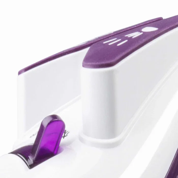 Haeger Pro Glider 2600 Plancha Vapor-Seco 2600 W Suela de Cerámica - Violeta, Blanco