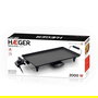 PLANCHA ELÉCTRICA PARA ASAR HAEGER BAKING PLATE - 2000W - 460*260MM - GRILL ELÉCTRICO - BANDEJA DE RESIDUOS - 5 NIVELES DE TEMPERATURA