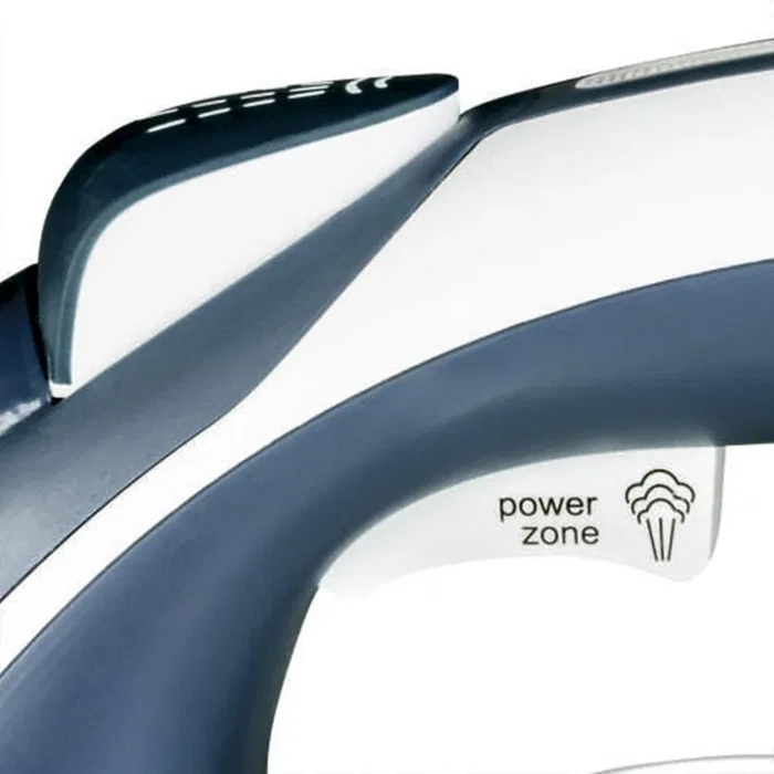 Haeger Ultra Steam 2800 Plancha de vapor y seco 2800W - Potencia de vapor 80 g/min, función autolimpieza, depósito 0.36L, color azul y blanco