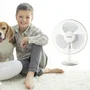 Haeger FA-016.007A Ventilador de Mesa Aspas para el Hogar Blanco 40 cm Flujo de Aire 3402.6 m³/h 3 Velocidades