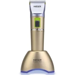 CORTAPELOS SIN CABLES HAEGER EXPERT TRIM - LÁMINAS EN CERÁMICA Y REVESTIMIENTO TITANIO - 4 GUÍAS DE CORTE - NIVEL HOJA AJUSTABLE 08-2.0MM - 2 VELOCIDA