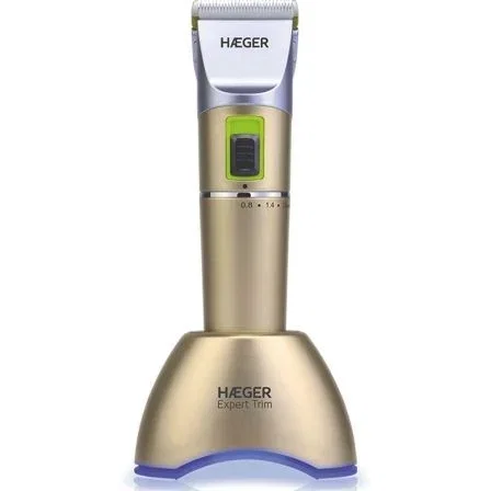 CORTAPELOS SIN CABLES HAEGER EXPERT TRIM - LÁMINAS EN CERÁMICA Y REVESTIMIENTO TITANIO - 4 GUÍAS DE CORTE - NIVEL HOJA AJUSTABLE 08-2.0MM - 2 VELOCIDA CORTAPELOS SIN CABLES HAEGER EXPERT TRIM - LÁMINAS EN CERÁMICA Y REVESTIMIENTO TITANIO - 4 GUÍAS DE CORTE - NIVEL HOJA AJUSTABLE 08-2.0MM - 2 VELOCIDA