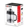 Haeger Exprimidor Licuadora Centrífuga Negro CJ-040.004A, 40 W, 1.2 L, Voltaje 230 V