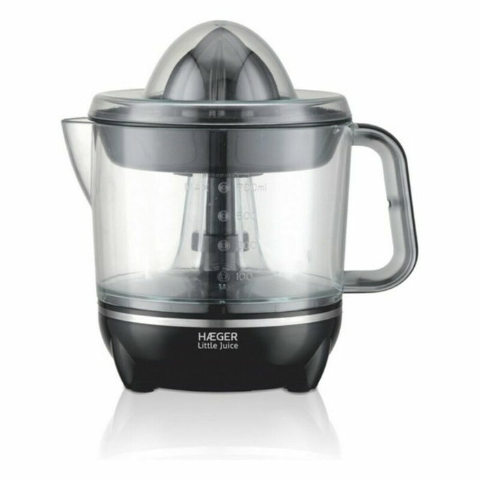 Haeger Little Juice Exprimidor con movimiento bidireccional y 2 conos, 0.7L