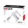 BATIDORA REPOSTERIA HAEGER MAX MIXER 500W - 5 VELOCIDADES + TURBO - 2 VARILLAS BATIDORAS - 2 VARILLAS AMASADORAS