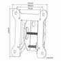 Haeger WB-T27.020A Soporte de pared para TV 13-27 pulgadas Negro