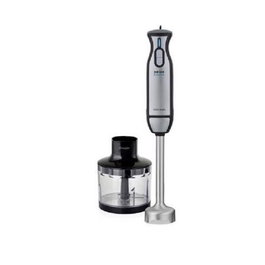 Haeger Batidora de mano Extreme Chopper 1000W con 2 velocidades, eje desmontable acero inoxidable y picadora