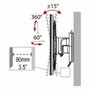 Haeger WB-T37.021A Soporte de Pared Tilt & Swivel 17''-37'' Negro