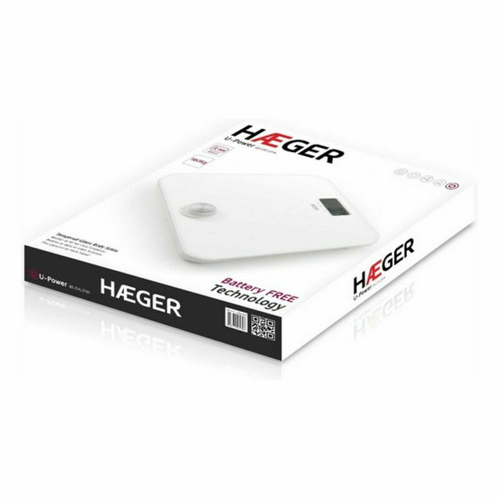 Báscula Digital de Baño Haeger BS-DIG.011A Blanco 180 kg Báscula Digital de Baño Haeger BS-DIG.011A Blanco 180 kg