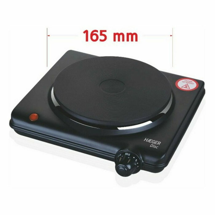 Haeger Placa de cocina eléctrica Disc 1500W 165 mm