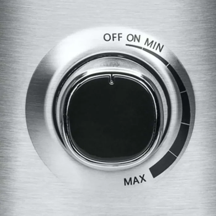 Haeger LQ-120.006A Batidora de Vaso 1.75L 1200W Negro/Acero/Transparente - Licuadora con Picahielos, Función Impulso, 3 Velocidades y Cuchillas Titanio