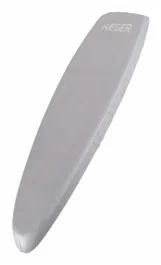 Haeger IC-TOP.002A Funda Acolchada para Tabla de Planchar, Superficie 100% Algodón, Gris, 125 x 43 cm