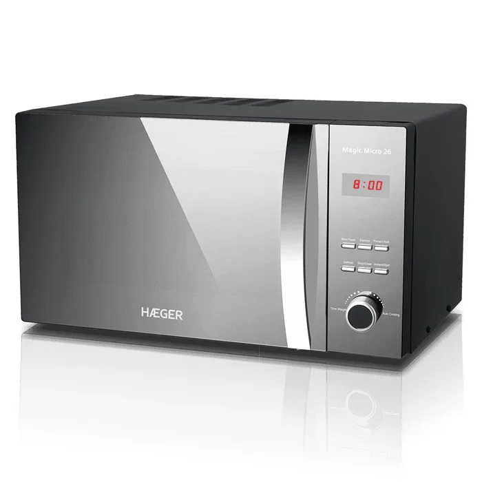 Haeger MW-80B.008A Microondas de Encimera 26 L Plata Haeger MW-80B.008A Microondas de Encimera 26 L Plata