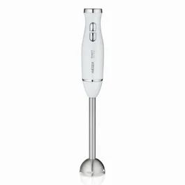 Haeger Batidora de Inmersión HB-400.021A 400 W 2 Velocidades, Acero Inoxidable y Titanio, Color Plata y Blanco