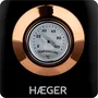 Haeger EK-22B.024A Tetera Eléctrica 1,7 L 2200 W Negro Oro - Hervidor de Agua sin Cables con Base Giratoria 360° y Apagado Automático