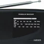 Haeger PR-TRI.002A Radio Portátil AM/FM/LW/MW, Banda FM 88-108 MHz, AM 530-1600, LW 140-280 kHz, Negro, Con Altavoces y Salida para Auriculares 3.5 mm