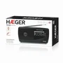 Haeger PR-TRI.002A Radio Portátil AM/FM/LW/MW, Banda FM 88-108 MHz, AM 530-1600, LW 140-280 kHz, Negro, Con Altavoces y Salida para Auriculares 3.5 mm