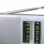 Haeger PR-BIB.001A Radio Portátil Digital Plata con Sintonizador AM/FM (88-108 MHz, 530-1600) y Entrada de Auriculares 3.5 mm